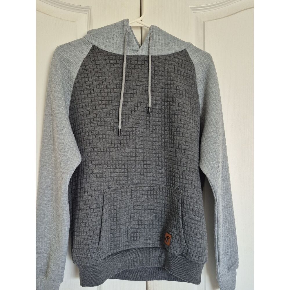 Calvin Klein Two-Tone Gray Crewneck Hoodie Sweater
